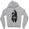 Black Bear Metal Zipper Hoodie