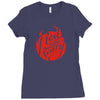 red means scary Ladies Fitted T-Shirt