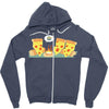 pizza campfire story Zipper Hoodie