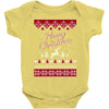 merry christmas ugly christmas sweater Baby Bodysuit