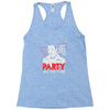 my girl wants to party all the time Racerback Tank