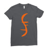 helix of heroes funny retro sci fi superhero symbol cool logo Ladies Fitted T-Shirt