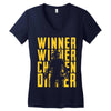 winner winner chicken dinner 3y Women's V-Neck T-Shirt