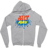 retro tv show unofficial art attack Zipper Hoodie