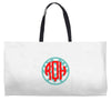 chevron circle Weekender Totes