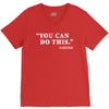 you can do this coffee V-Neck Tee