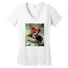 napoleon bonaparte stormtrooper funny retro Women's V-Neck T-Shirt