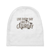 live every day like it's caturday Baby Beanies