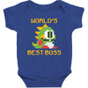 World's Best Boss Mario Baby Bodysuit