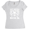 biker t shirt cafe racers ton up boys rockers greasers rock Women's Triblend Scoop T-shirt