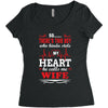 There's This Boy Who Stole My Heart He Calls Me Wife Women's Triblend Scoop T-shirt