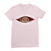 September Peeking Out Baby Boy Ladies Fitted T-Shirt