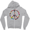 adesivo peace no worries &amp; shocker Zipper Hoodie