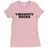 virginity rocks funny cool school church youth group abstinence purity Ladies Fitted T-Shirt