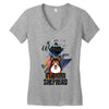 who loves german shepherd Women's V-Neck T-Shirt