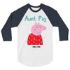 peppa pig aunt pig 3/4 Sleeve Shirt