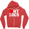 love my locs Zipper Hoodie