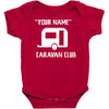 personalised your name caravan club funny gift Baby Bodysuit
