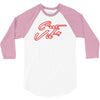 c'est la vie neon slogan 3/4 Sleeve Shirt