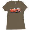 red car Ladies Fitted T-Shirt
