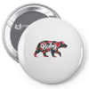Floral Baby Bear Pin-back button