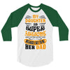 My Daughter Super Awesome Dad 3/4 Sleeve Shirt
