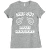 this guy loves kentucky   copy Ladies Fitted T-Shirt