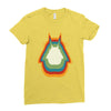 Totoro Retro Ladies Fitted T-Shirt