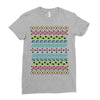 hawaiian pattern Ladies Fitted T-Shirt