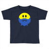 bearded smiley face Toddler T-shirt