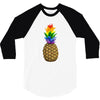 rainbow pineaplle 3/4 Sleeve Shirt