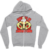 santa's gym Zipper Hoodie
