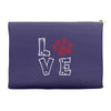 love paw rhinestud Accessory Pouches