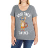 good times tan lines Ladies Curvy T-Shirt