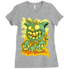 cat monster Ladies Fitted T-Shirt