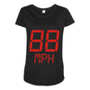 back to the future movie inspired tshirt Maternity Scoop Neck T-shirt