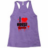 i love house music t shirt men logo3 new t shirt clothing design men Racerback Tank