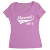 married since 2015   mens funny wedding marriage Women's Triblend Scoop T-shirt