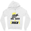 Kings Are Born In July Zipper Hoodie