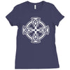 tribal celtic cross ireland present xmas birthday gift ideas Ladies Fitted T-Shirt