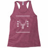 ugly deer christmas Racerback Tank