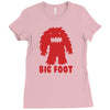 big foot Ladies Fitted T-Shirt