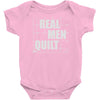 real men quilt Baby Onesie