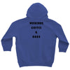 weekends coffee and dogs back Youth Hoodie