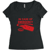 hot sauce emergency Women's Triblend Scoop T-shirt