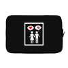 women thinking love Laptop sleeve