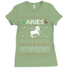 aries  christmas ugly sweater Ladies Fitted T-Shirt