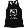 pet shop boy new Racerback Tank