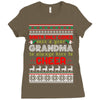 Santa Only Comes Once A Year Grandma Is Always Here To Cheer Ladies Fitted T-Shirt