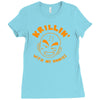 krillin with my homies Ladies Fitted T-Shirt
